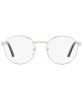 Prada Pr 52XV Women's Round Eyeglasses - Gold