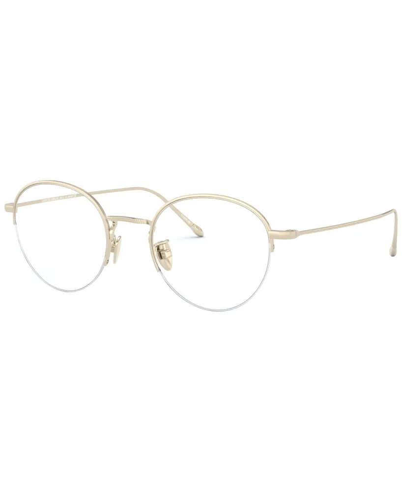 Giorgio Armani AR5098T Men's Round Eyeglasses - Gold