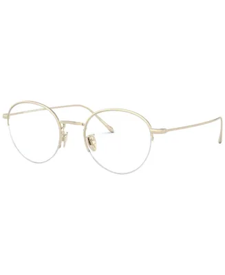 Giorgio Armani AR5098T Men's Round Eyeglasses - Gold