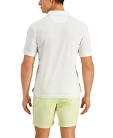 Club Room Men's Solid Jersey Polo with Pocket, Created for Macy's