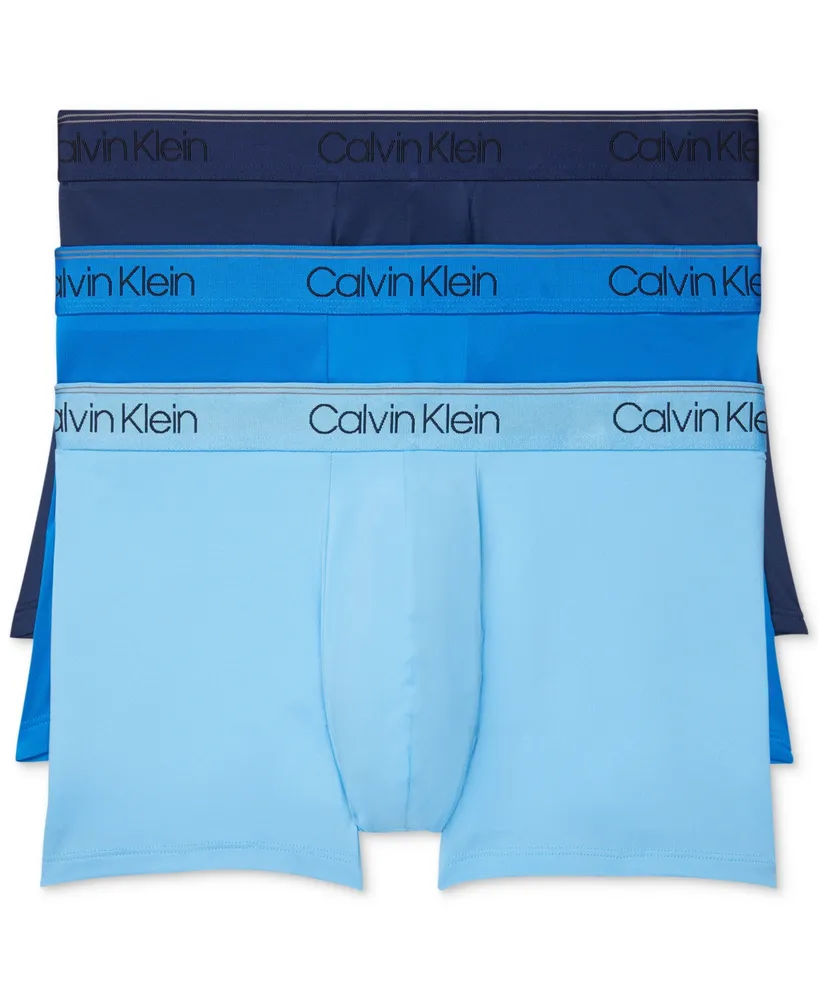 Calvin Klein Men's 3-Pack Microfiber Stretch Low-Rise Trunk Underwear