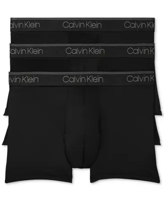Calvin Klein Men's 3-Pack Microfiber Stretch Low-Rise Trunk Underwear