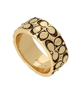 Coach Quilted C Band Ring