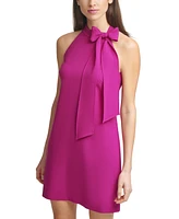 Vince Camuto Bow-Neck Halter Dress