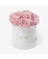 Round Box of Real Roses Preserved To Last Over A Year