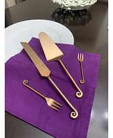 Vibhsa Cake Knife, Cake Forks and Server 8 Piece Set