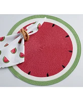 Design Imports Summer Day Watermelon Placemats, Set of 6