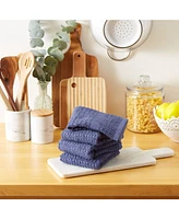 Design Imports Solid Waffle Terry Dishtowel, Set of 4