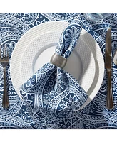 Design Imports Paisley Print Outdoor Napkin, Set of 6