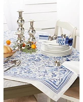 Design Imports Madeira Print Table Topper 40" x 40"