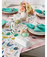 Design Imports Easter Garden Embellished Table Runner, 14" x 108"