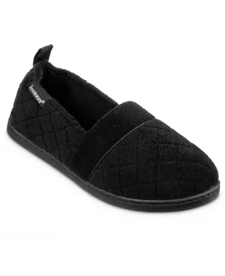 Isotoner Signature Quilted Memory Foam Microterry Slip On Slippers