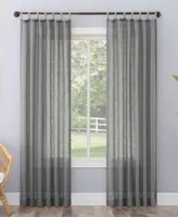 No. 918 Ceri Texture Jute Tabs Semi Sheer Tab Top Curtain Panel Collection