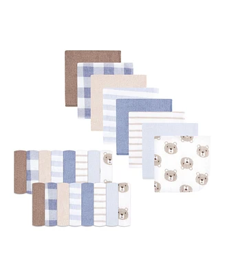 Hudson Baby Infant Boy Rayon from Bamboo Washcloth Bundle