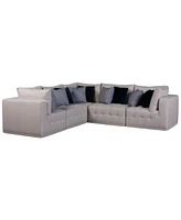 Closeout Modern Fabric Modular Sectional Collection