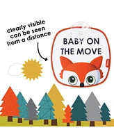 Diono Baby On The Move 2 Pack of Baby On Board Car Window Stickers with Suction Cups