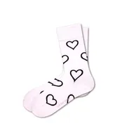 Hearts Bundle Women's 3 Pack Cotton Seamless Toe Novelty Socks