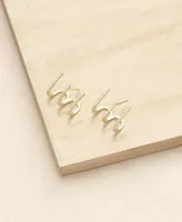 Ettika Ear Wrap Stud with Cubic Zirconia