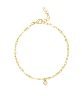 Ettika Simple Gold Plated Chain Anklet