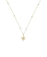 Ettika Crystal Chain Star Necklace