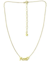 Giani Bernini Mom Heart Pendant Necklace, 16" + 2" extender, Created for Macy's