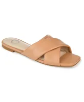 Journee Collection Women's Carlotta Flat Slide Sandals