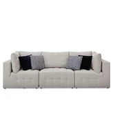 Closeout! Modern 3-Pc. Fabric Modular Sofa