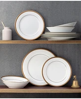 Noritake Charlotta Gold 12 Pc Dinnerware Set