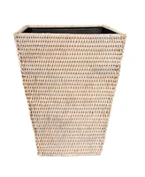 Artifacts Rattan Square Tapered Waste Basket