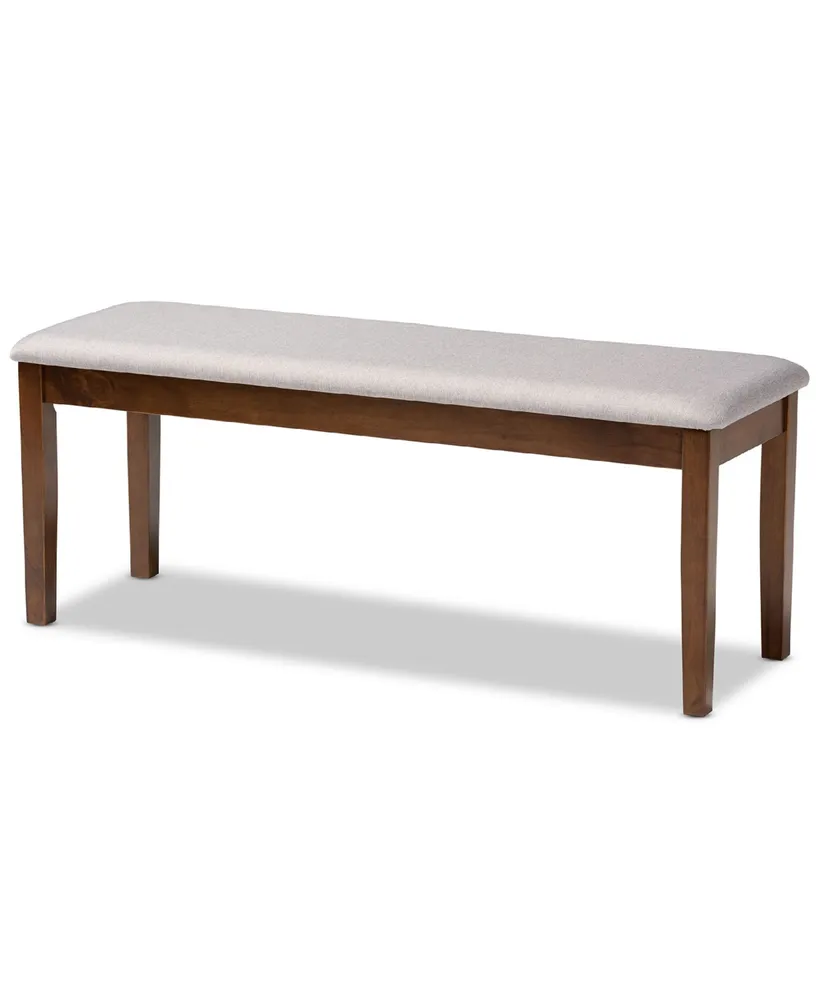 Teresa Modern and Contemporary Transitional Fabric Upholstered Dining Bench