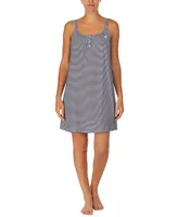 Lauren Ralph Cotton Knit Double-Strap Nightgown