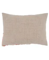 Saro Lifestyle Pumpkin Plaid Harvest Decorative Pillow, 13" x 18"