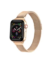 Men's and Women's Rose Gold Skinny Metal Loop Band for Apple Watch 42mm