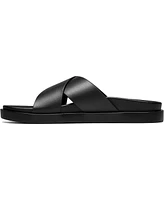 Stacy Adams Men's Montel Cross Strap Slide Sandal