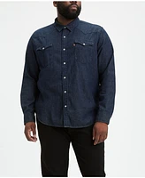 Levi's Men's Big & Tall Classic Western Long Sleeve Denim Shirt