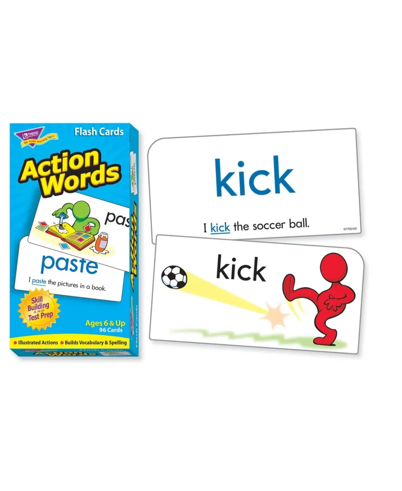 Action Words Skill Drill Flash Cards