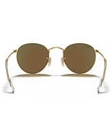 Ray-Ban Polarized Sunglasses, RB3447 Round Flash Lenses