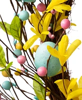 Glitzhome 22"D Easter Egg Wreath