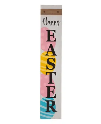 Glitzhome 42"H Wooden "Happy Easter" Porch Sign