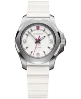 Victorinox Women's I.n.o.x. V White Rubber Strap Watch 37mm