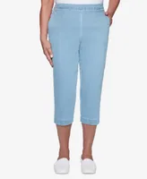 Alfred Dunner Women's Missy Classics Casual Denim Capri