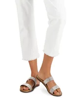 Wild Pair Ginnie Double-Band Slide Flat Sandals, Created for Macy's