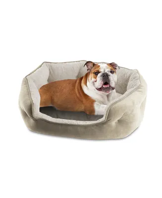 Arlee Cozy Oval Round Cuddler Pet Dog Bed