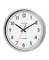 La Crosse Technology 14" Ultratomic Analog Stainless Wall Clock - Silver