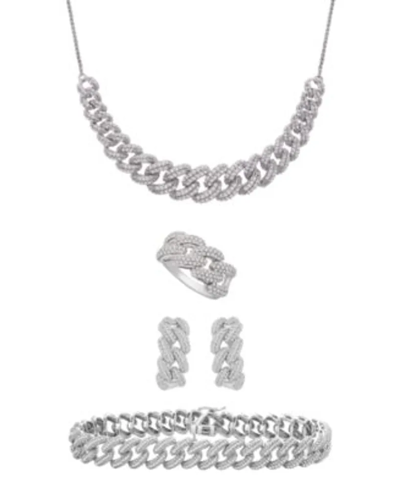 Wrapped In Love Diamond Chain Link Jewelry Collection In Sterling Silver Created For Macys