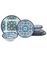 Certified Mosaic 12 Piece Melamine Dinnerware Set