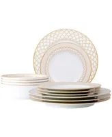 Noritake Eternal Palace Gold 12-Pc Dinnerware Set, Service for 4