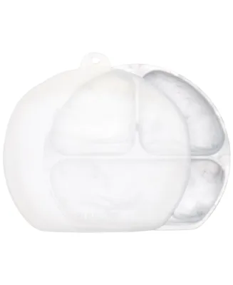 Bumkins Baby Boys or Baby Girls 3-Section Grip Dish with Lid