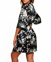 Women's Bella Floral Day and Night Robe with Sleeves