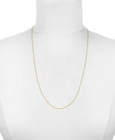 14K Yellow Gold .85 mm Singapore 20" Chain